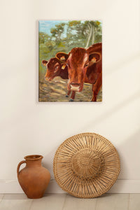 Pintura "Vacas Vermellas"