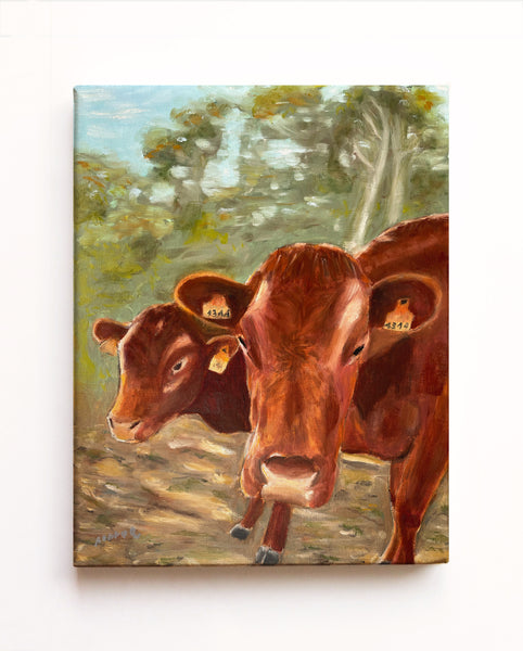 Pintura "Vacas Vermellas"